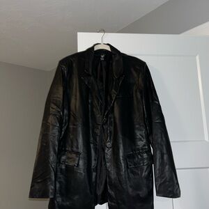 Forever 21 Women's Black Faux Leather Jacket
